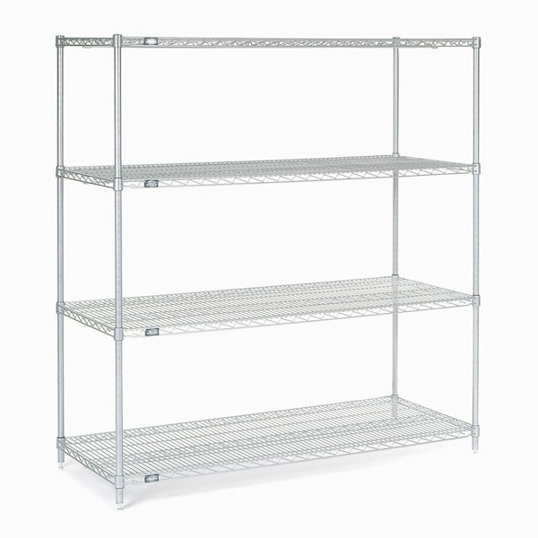 Nexel Chrome Wire Shelving, 60W X 18D x 63H 18606C - main